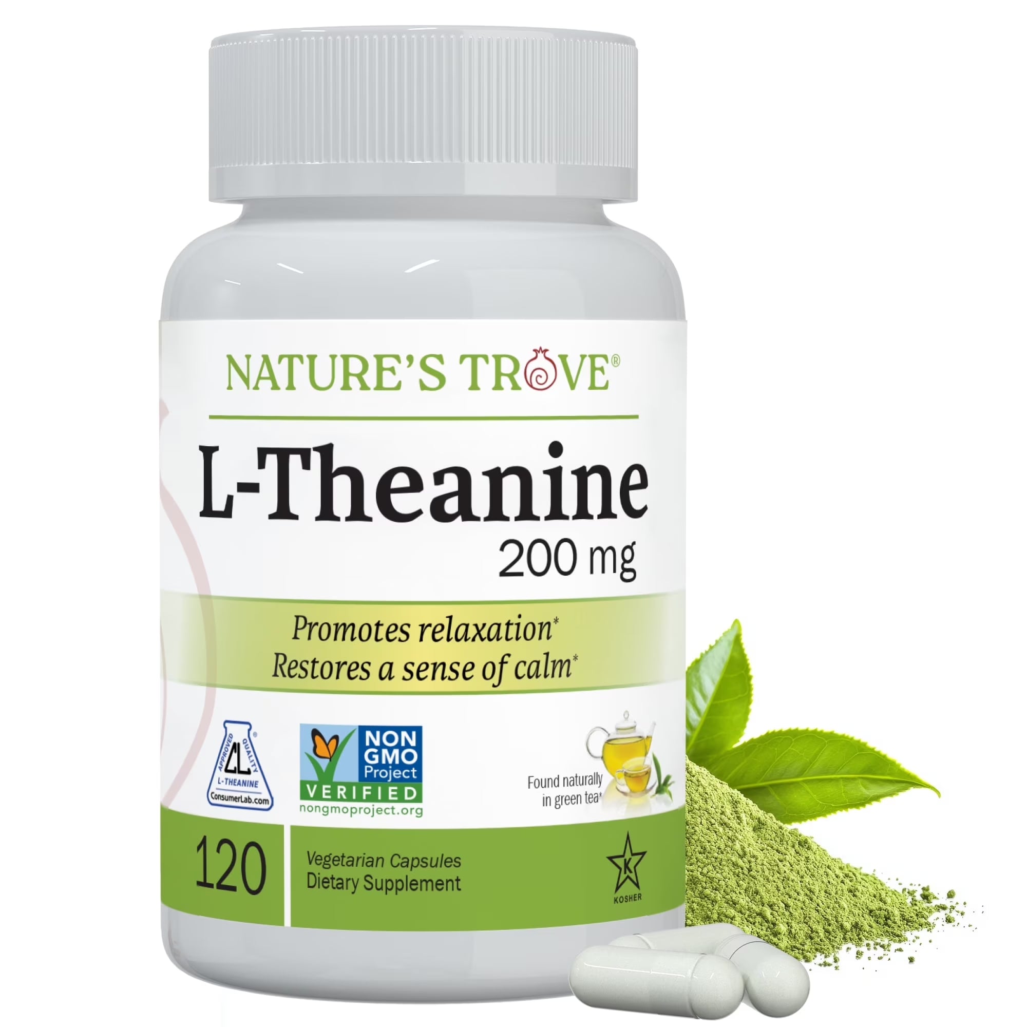L-Theanine 200 mg — Calm Focus Ritual