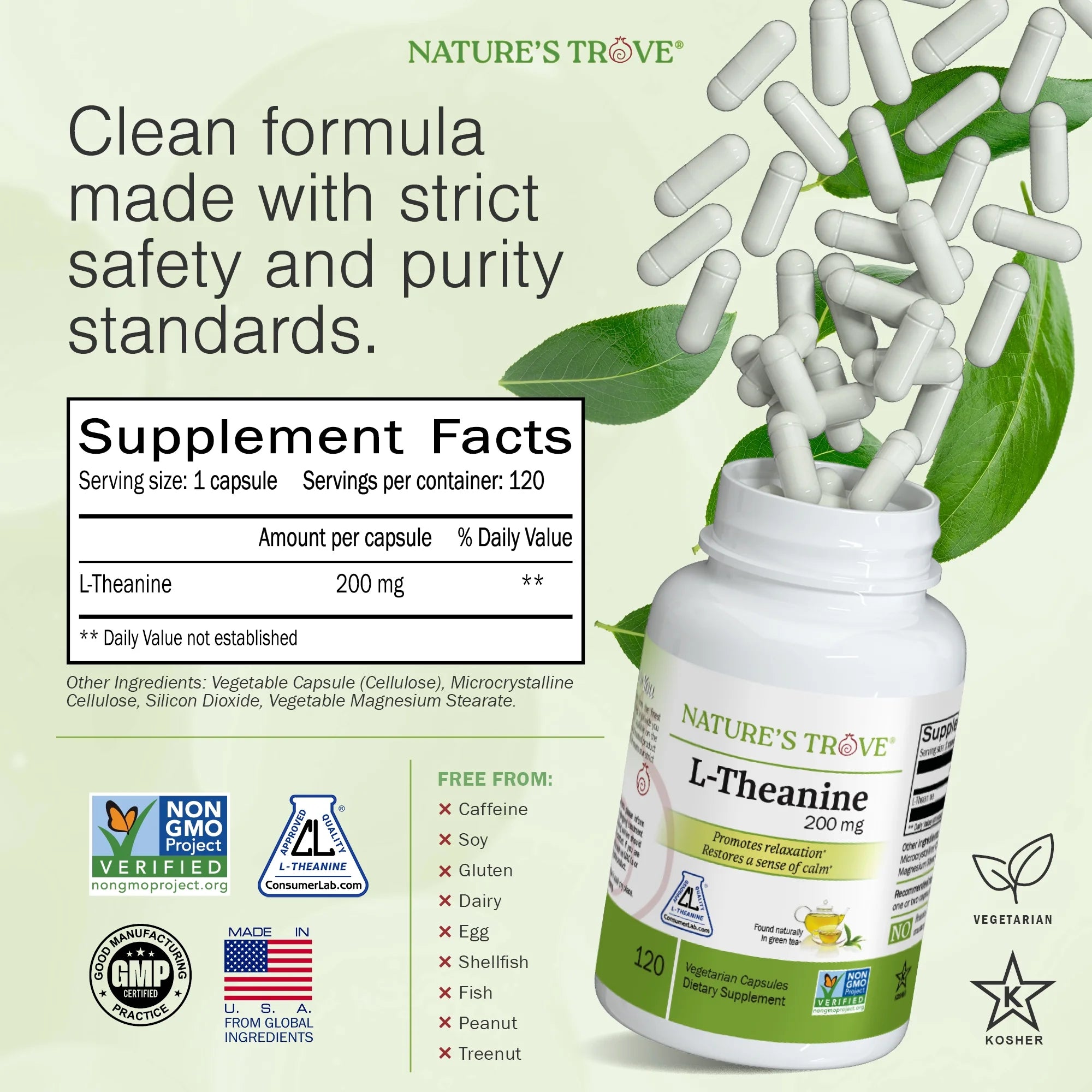 L-Theanine 200 mg — Calm Focus Ritual