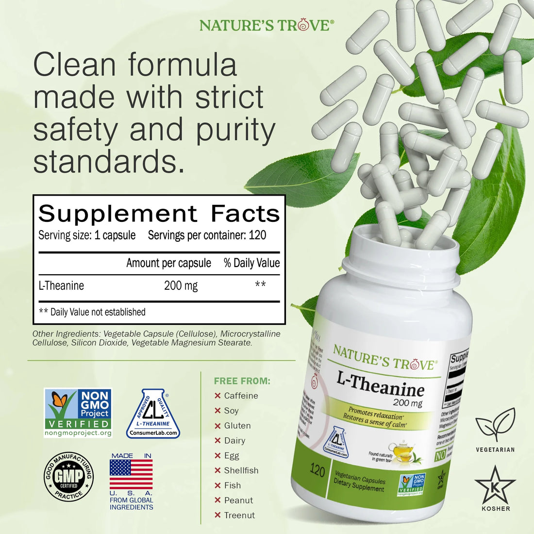 L-Theanine 200 mg — Calm Focus Ritual