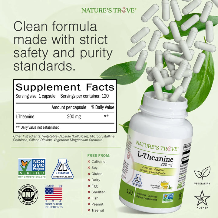 L-Theanine 200 mg — Calm Focus Ritual
