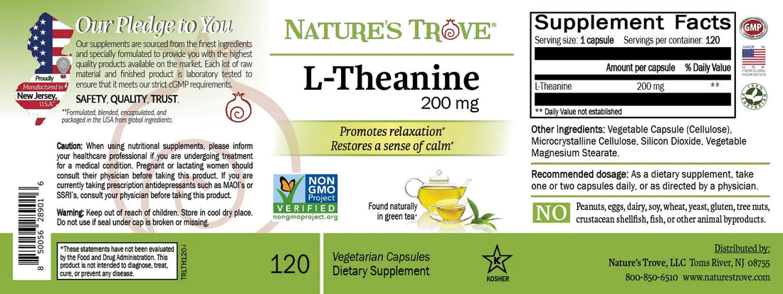 L-Theanine 200 mg — Calm Focus Ritual